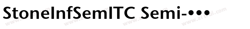 StoneInfSemITC Semi字体转换